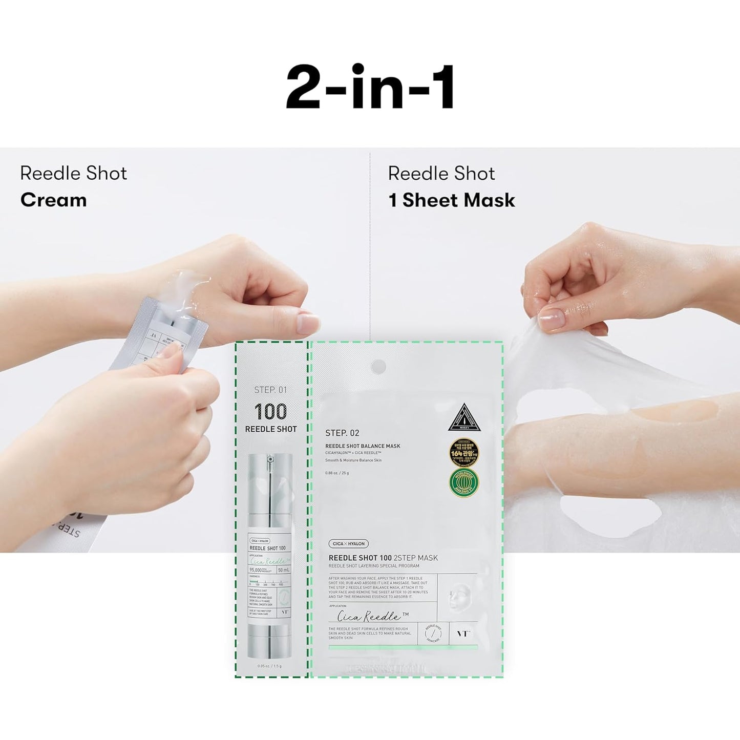 VT Cosmetics Mild Reedle Shot 700 2Step Mask