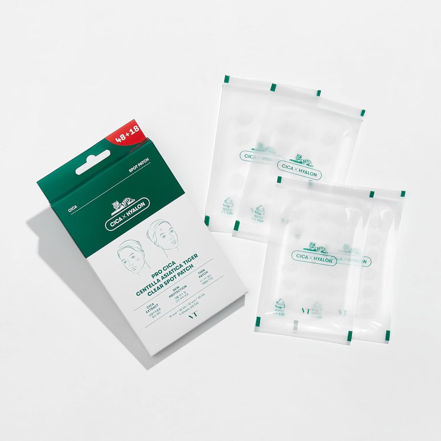 VT Cosmetics CicaxHyalon Pro Cica Centella Asiatica Tiger Clear Spot Patch