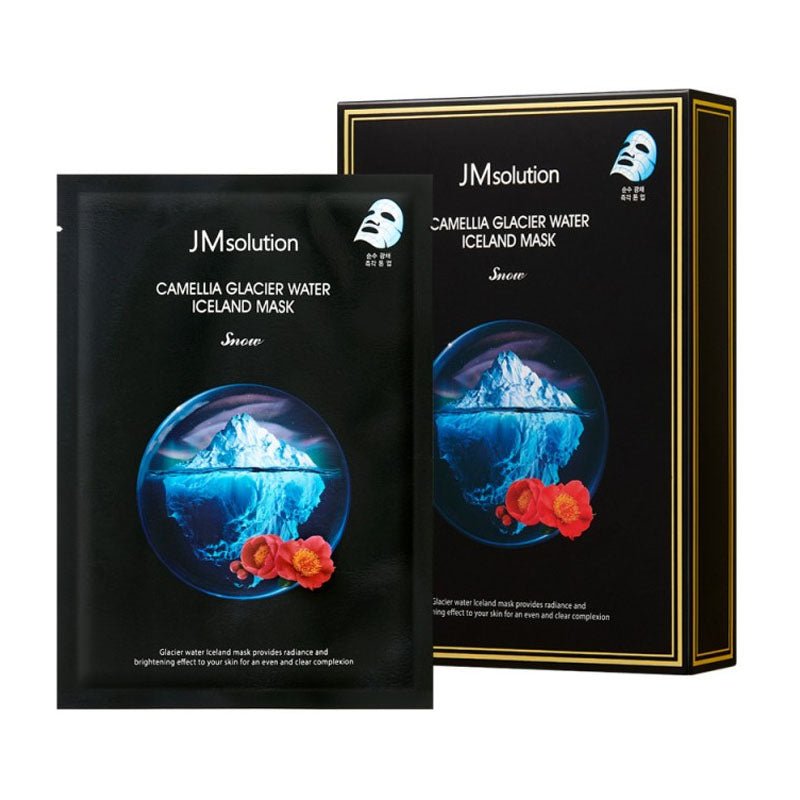 Camellia Glacier Water Iceland Snow Mask Snow (10 Sheets) (Short Expiry 18/12/2026)